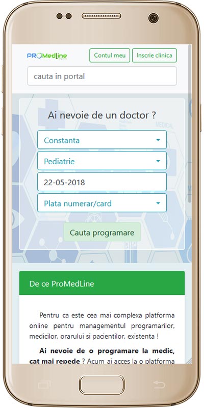 Programare medicala, prin platforma ProMedLine, oferita de MLMedia Studio Design